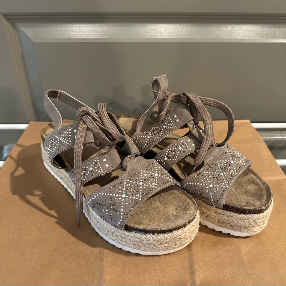 Crown Vintage Taupe Espadrille Sandals